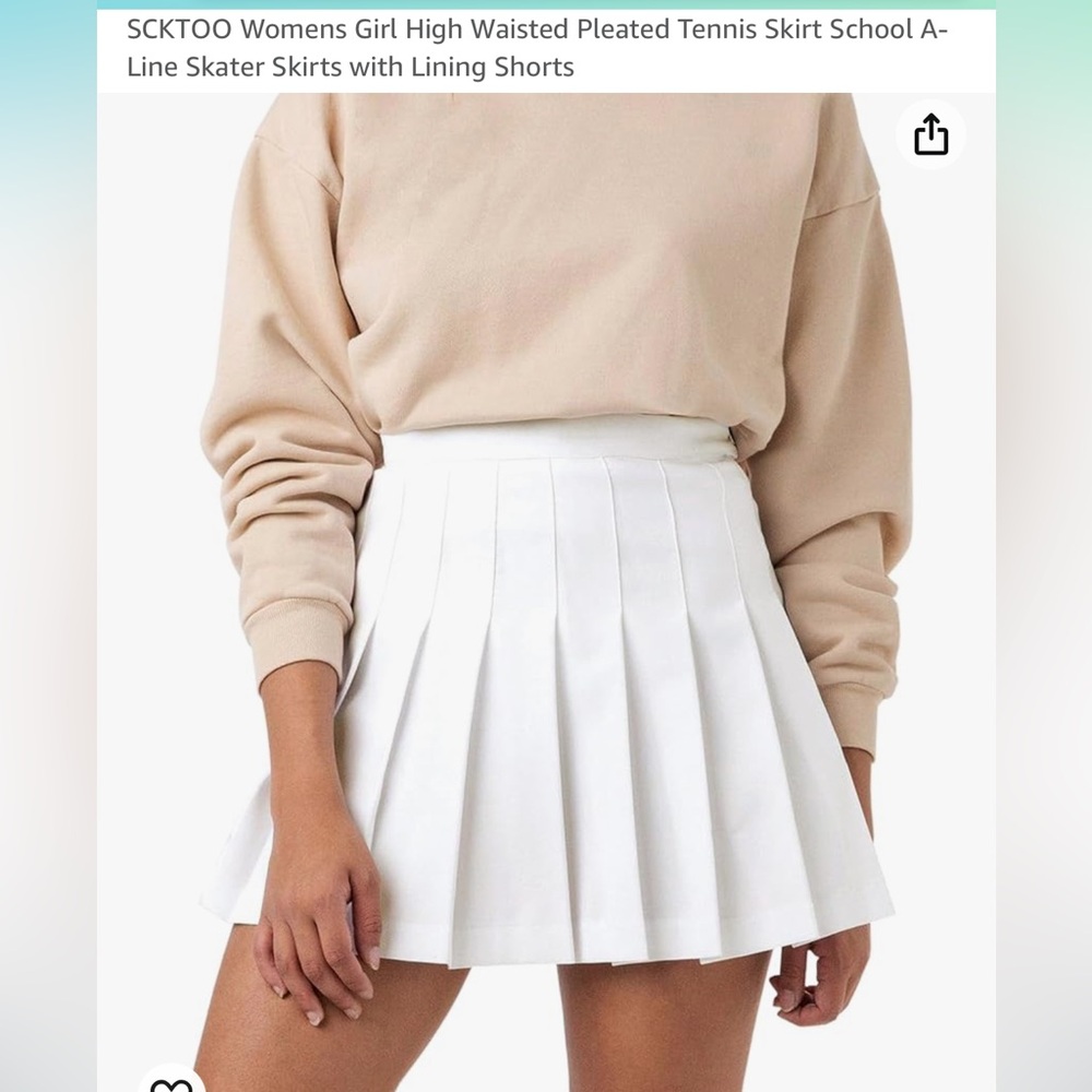SCKTOO Womens Girl Pleated Skirt